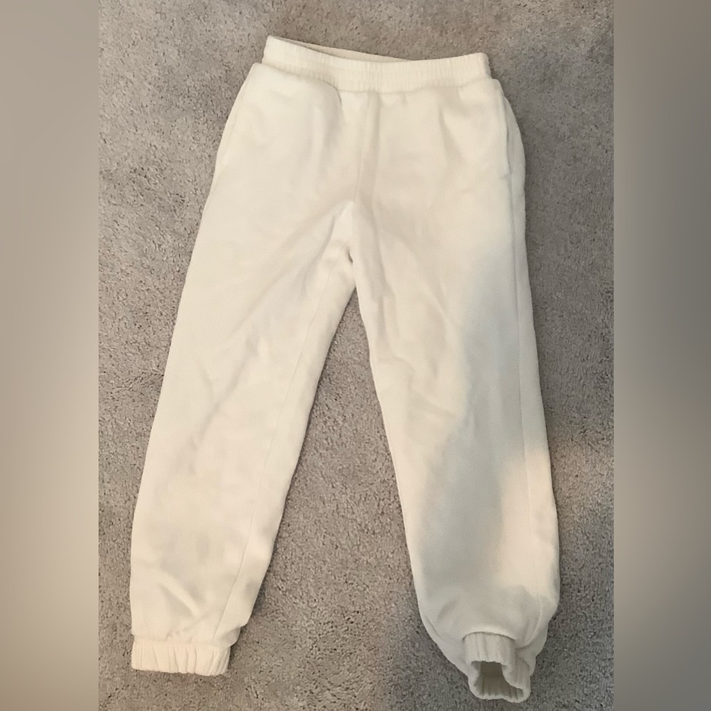 White sweatpants